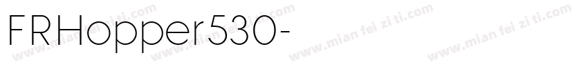 FRHopper530字体转换