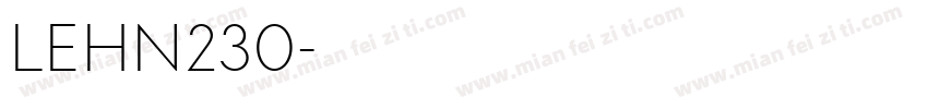 LEHN230字体转换