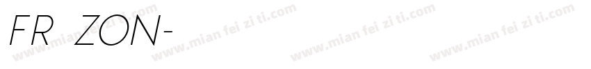 FRⅠZON字体转换