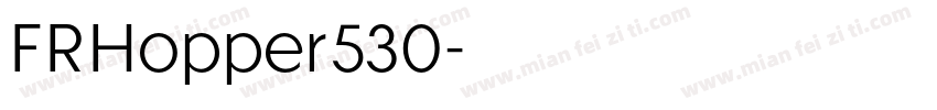 FRHopper530字体转换