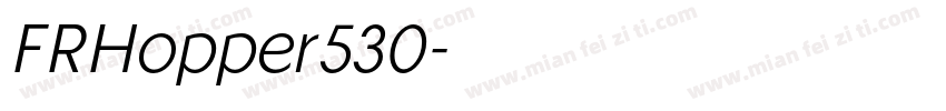 FRHopper530字体转换
