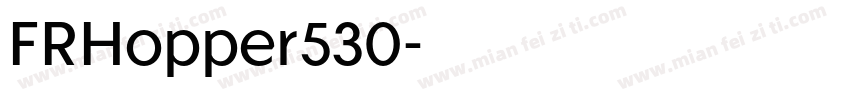 FRHopper530字体转换