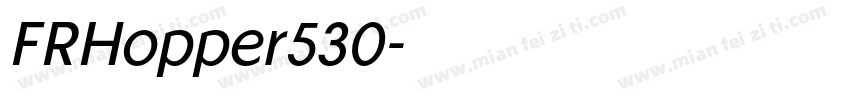 FRHopper530字体转换