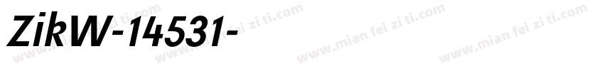 ZikW-14531字体转换