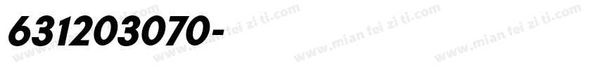 631203070字体转换