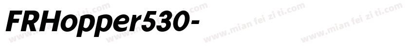 FRHopper530字体转换