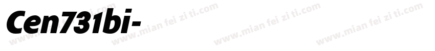 Cen731bi字体转换
