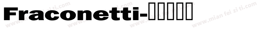 Fraconetti字体转换