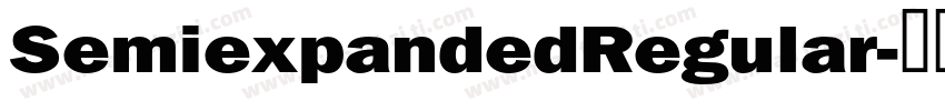 SemiexpandedRegular字体转换
