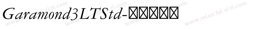 Garamond3LTStd字体转换