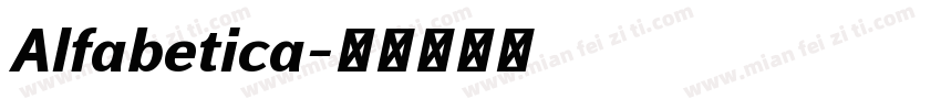 Alfabetica字体转换
