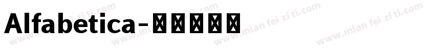 Alfabetica字体转换