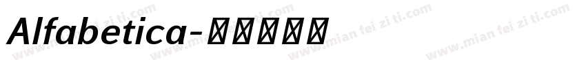 Alfabetica字体转换