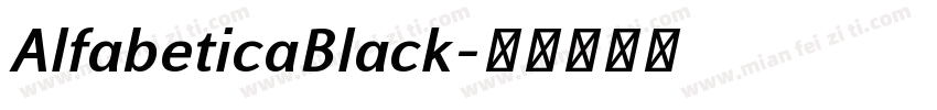 AlfabeticaBlack字体转换