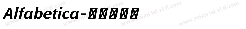 Alfabetica字体转换