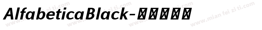 AlfabeticaBlack字体转换