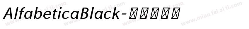 AlfabeticaBlack字体转换