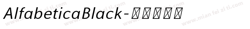 AlfabeticaBlack字体转换