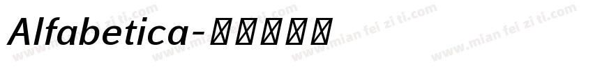 Alfabetica字体转换