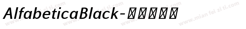 AlfabeticaBlack字体转换