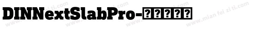 DINNextSlabPro字体转换