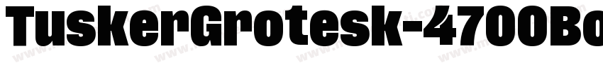 TuskerGrotesk-4700Bold字体转换