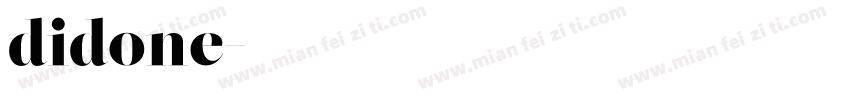 didone字体转换