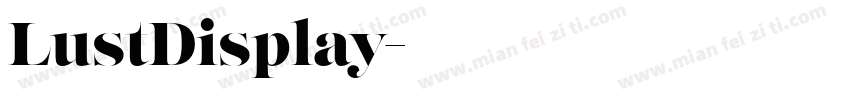 LustDisplay字体转换