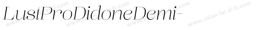LustProDidoneDemi字体转换