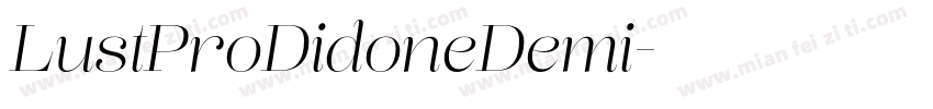 LustProDidoneDemi字体转换