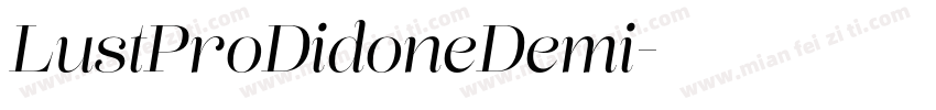 LustProDidoneDemi字体转换