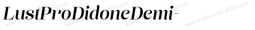 LustProDidoneDemi字体转换