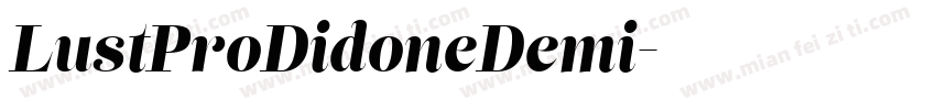 LustProDidoneDemi字体转换