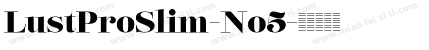LustProSlim-No5字体转换