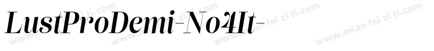 LustProDemi-No4It字体转换