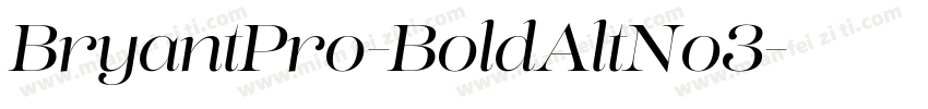 BryantPro-BoldAltNo3字体转换