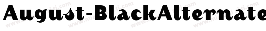 August-BlackAlternate字体转换