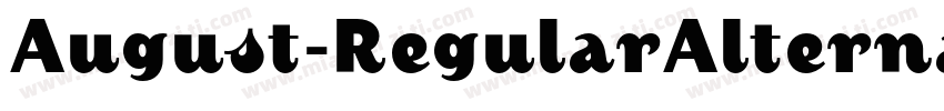 August-RegularAlternate字体转换