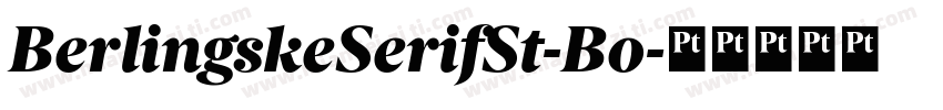 BerlingskeSerifSt-Bo字体转换