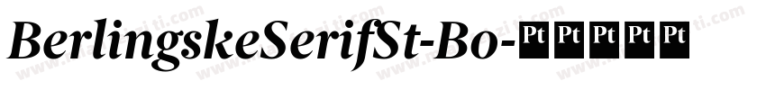 BerlingskeSerifSt-Bo字体转换