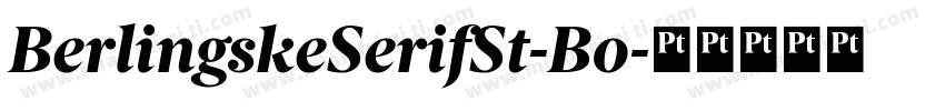 BerlingskeSerifSt-Bo字体转换
