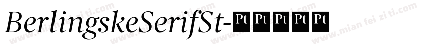 BerlingskeSerifSt字体转换