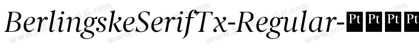 BerlingskeSerifTx-Regular字体转换