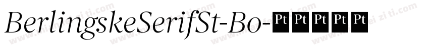 BerlingskeSerifSt-Bo字体转换