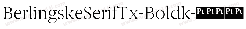 BerlingskeSerifTx-Boldk字体转换