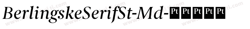 BerlingskeSerifSt-Md字体转换