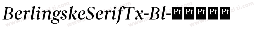 BerlingskeSerifTx-Bl字体转换