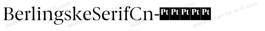 BerlingskeSerifCn字体转换