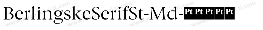 BerlingskeSerifSt-Md字体转换