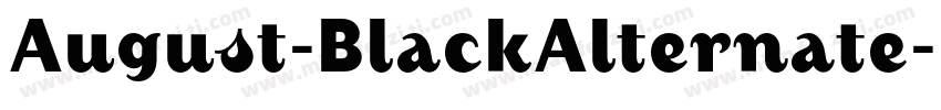 August-BlackAlternate字体转换